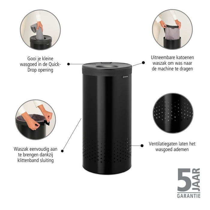 Brabantia Wasbox 35 L - Zwart