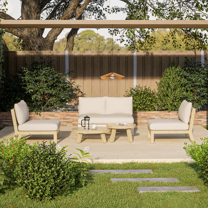 by fonQ Chubbers Loungeset - 2-Zitsbank en Tuinstoelen