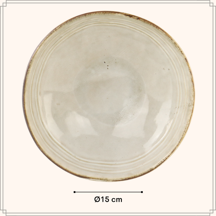 OTIX Soepkommen 6 Persoons Beige 15cm Soeptassen Keramiek LILY
