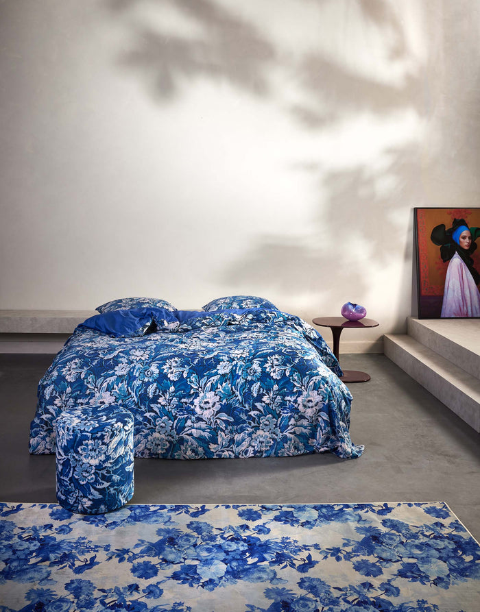 Essenza Yfke Dekbedovertrek 140 x 220 cm - Cobalt blue