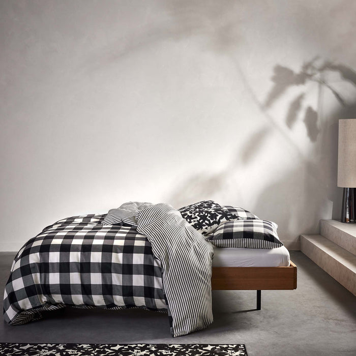 Essenza Chess Dekbedovertrek 240 x 220 cm - Antraciet