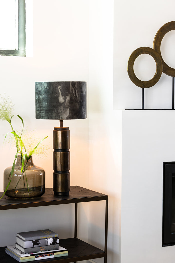 Light & Living Tafellamp Merel - Antiek Brons - Ø25cm