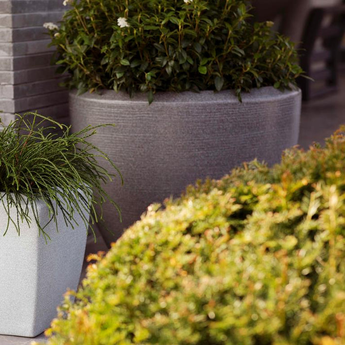 Capi Europe Arc Granite Bloempot Ø 75 cm - Antraciet