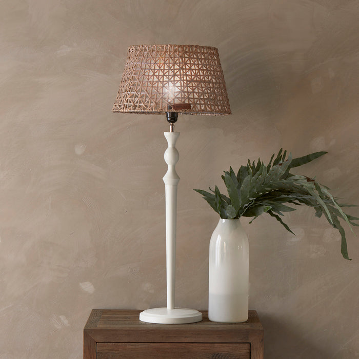 Riviera Maison Rotan Lampenkap rond schuin - RR Weave - Bruin