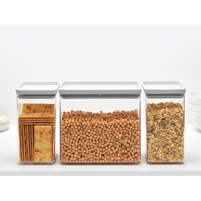 Brabantia Tasty+ Voorraadbussen - Stapelbaar - 1,6 + 1,6 + 3,5 l