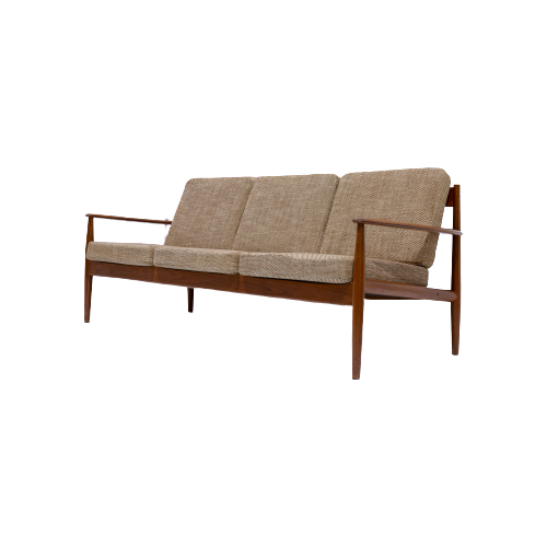 Reliving Midcentury Teakhouten Bankstel Door Grete Jalk Voor France
