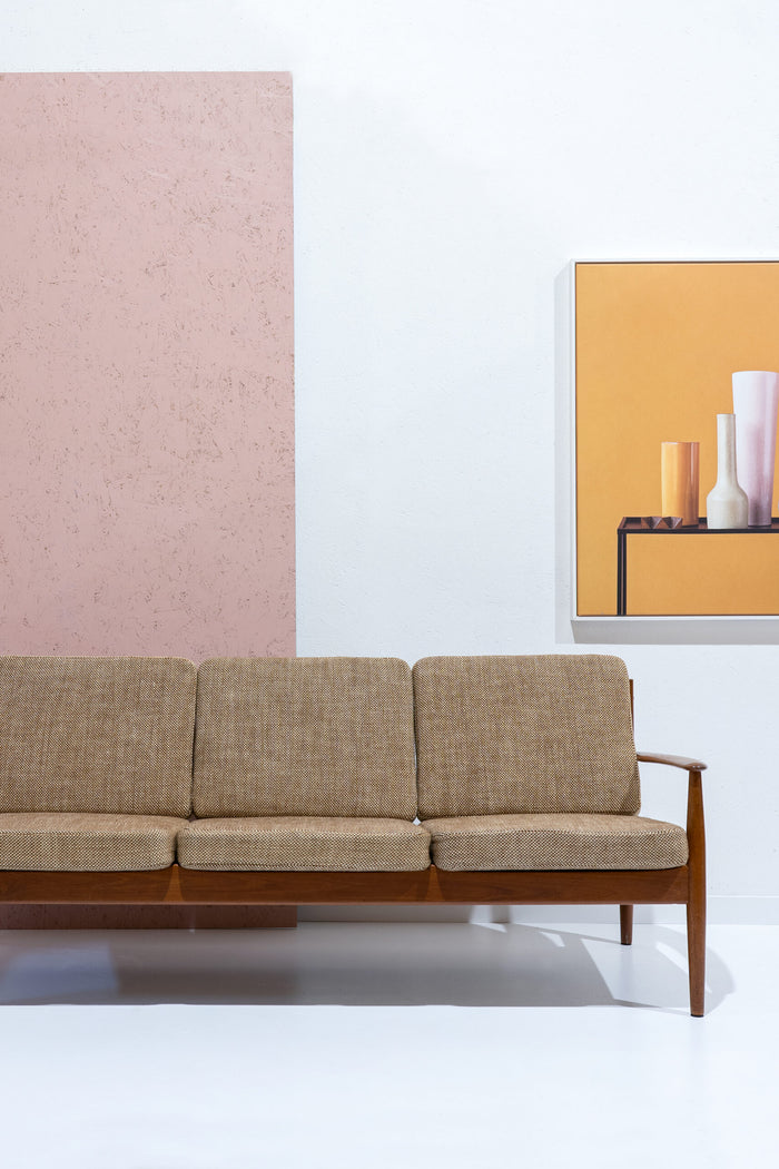 Reliving Midcentury Teakhouten Bankstel Door Grete Jalk Voor France