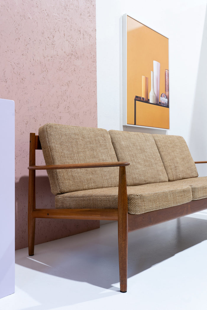 Reliving Midcentury Teakhouten Bankstel Door Grete Jalk Voor France