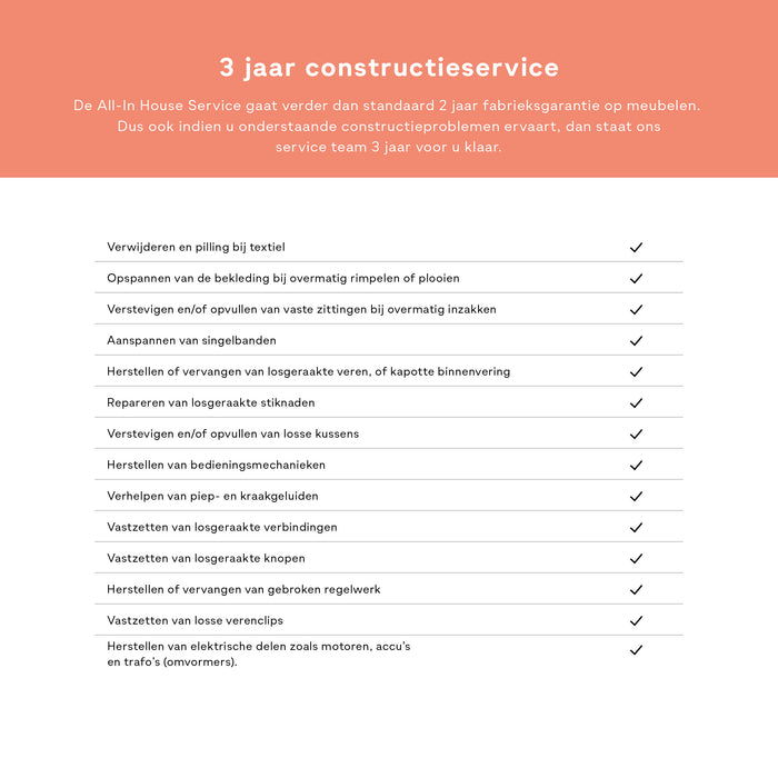 All-in House Service - Fauteuil of tot 2 Eetkamerstoelen - incl. 3 Jaar Garantie