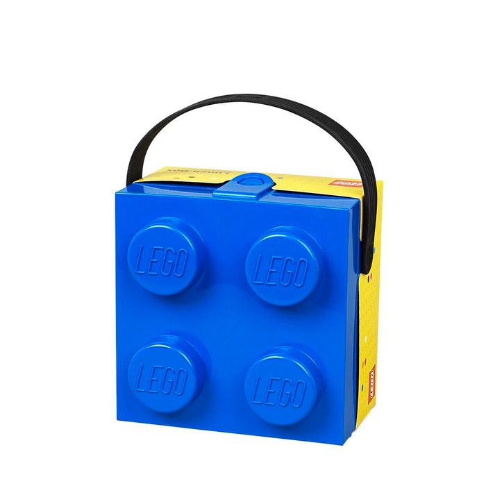 Lunchbox Brick 4 met handvat, Blauw - LEGO