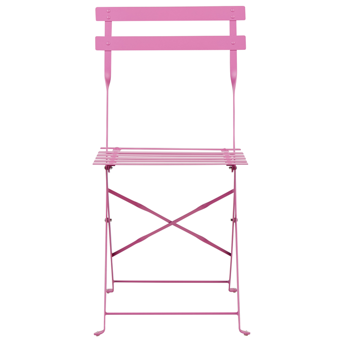 Beliani - FIORI - Bistroset voor 2 - Roze - Staal