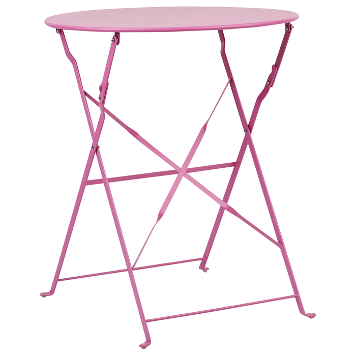 Beliani - FIORI - Bistroset voor 2 - Roze - Staal