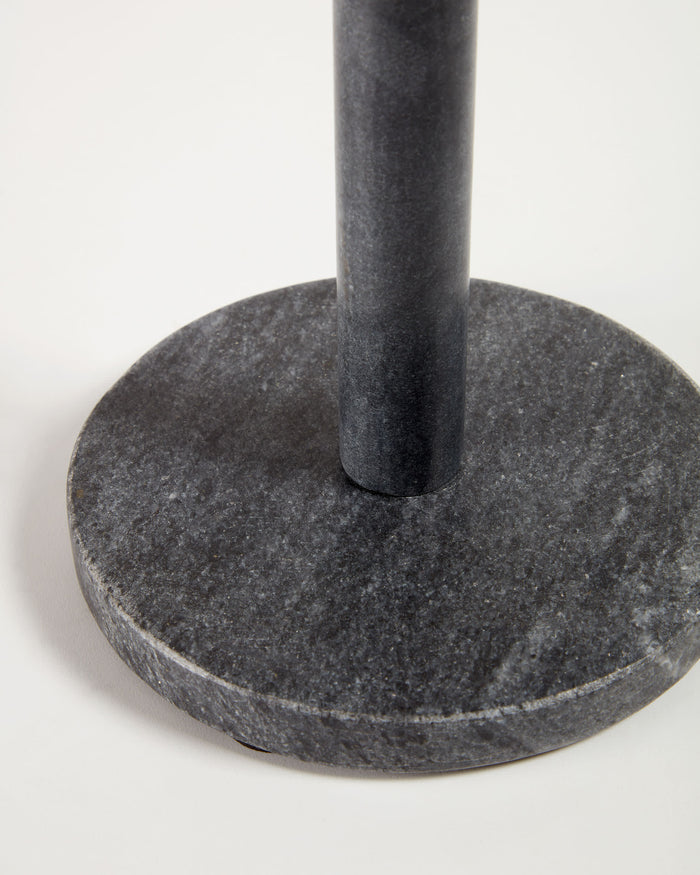 Kave Home - Willard keukenrolhouder in zwart marmer