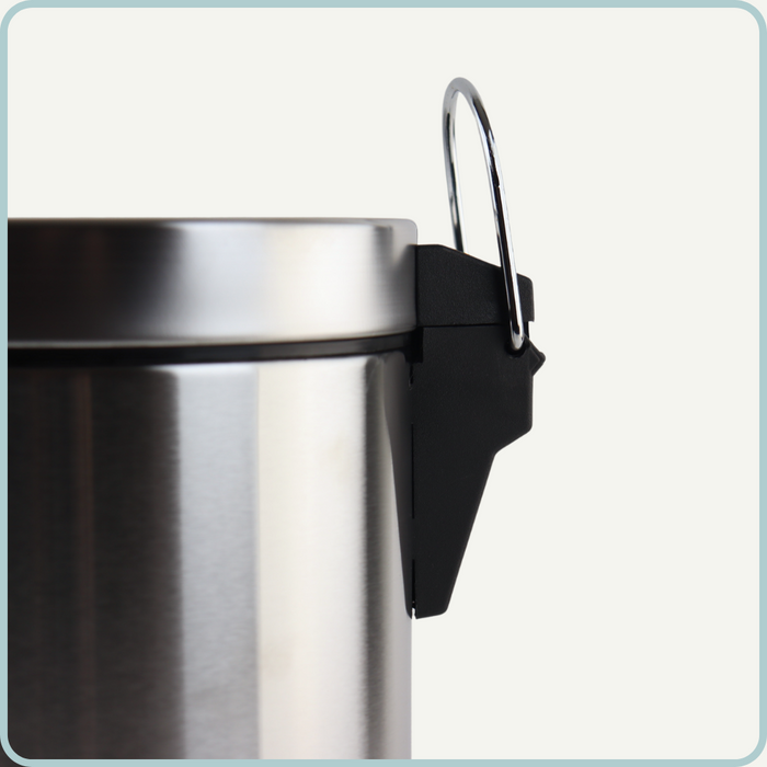 Nordix Pedaalemmer 3 liter Prullenbakje Badkamer Zilver RVS Toilet