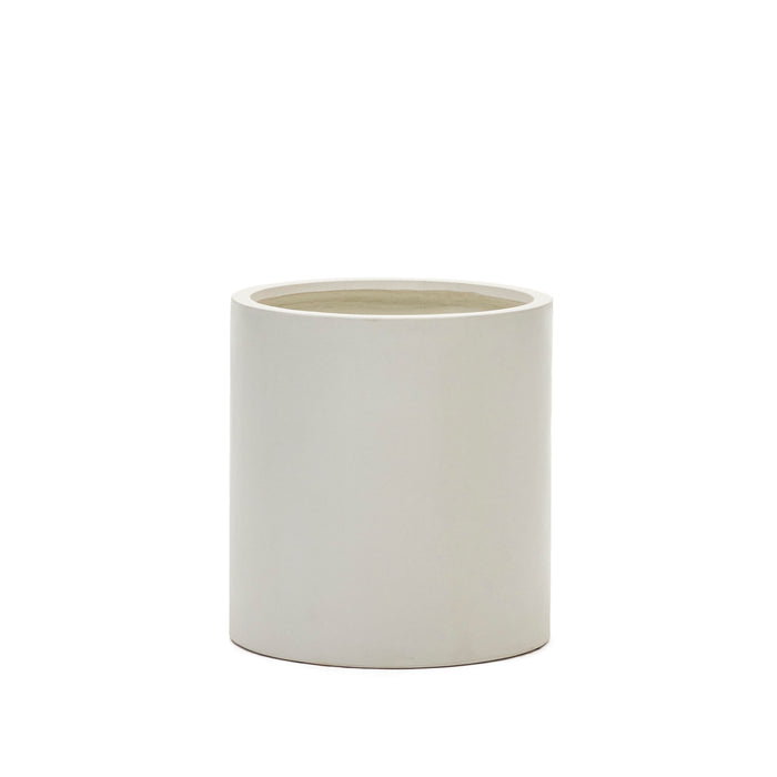 Kave Home - Aiguablava bloempot in wit cement, Ø 52 cm