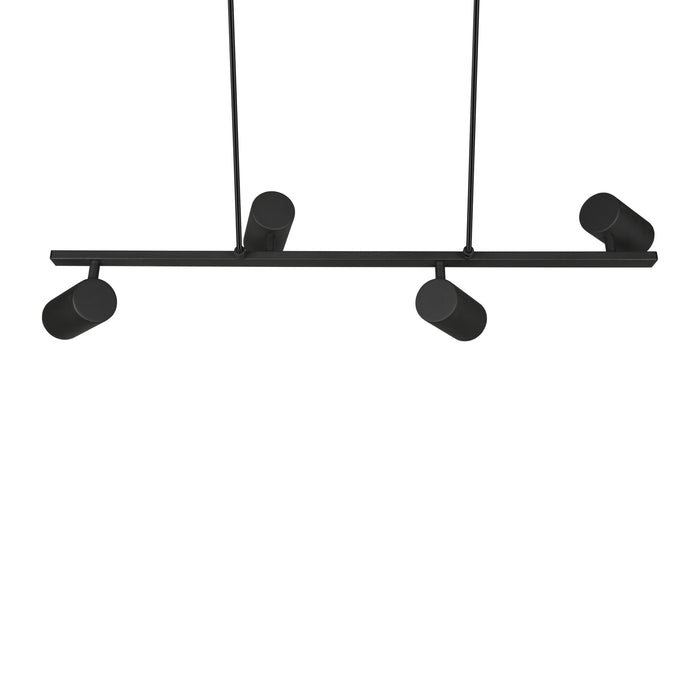 Trio Marley Hanglamp Mat Zwart - 4x GU10