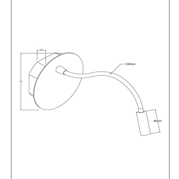 Lucide JOLIJN Bedlamp - Zwart