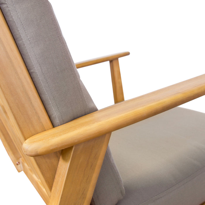 SenS-Line Lissabon Loungestoel Acaciahout - Taupe