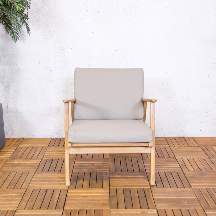 SenS-Line Lissabon Loungestoel Acaciahout - Taupe