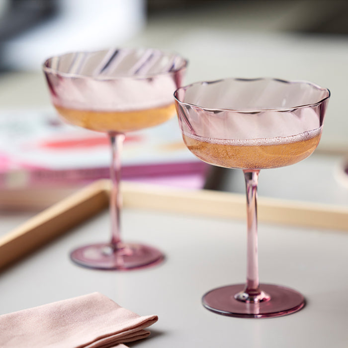 Lyngby Vienna Champagneglazen 4st. - Paars