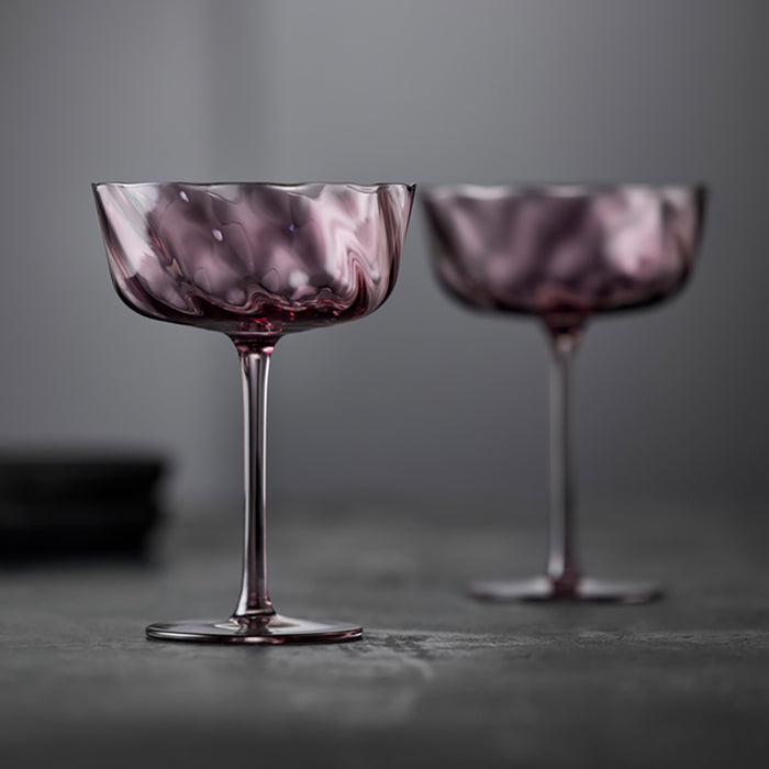 Lyngby Vienna Champagneglazen 4st. - Paars