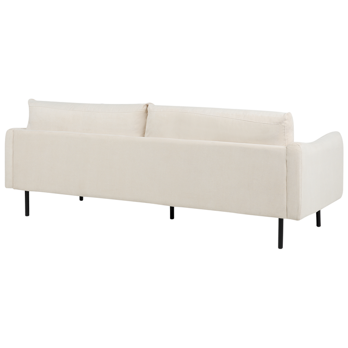 Beliani - VINTERBRO - Driezitsbank - Lichtbeige - Polyester