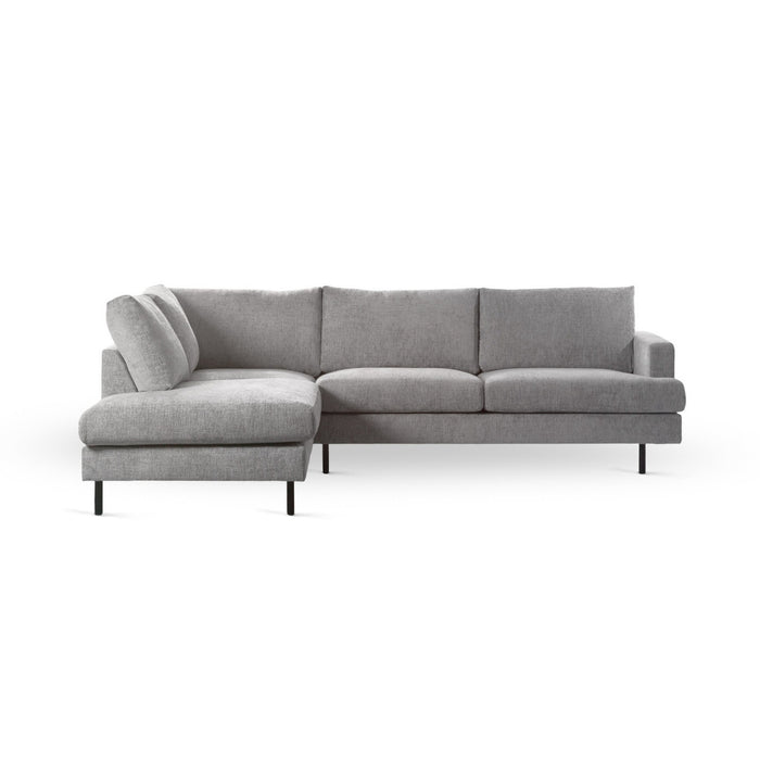 Vurna Marissa 3-zits hoekbank links stof - naturel