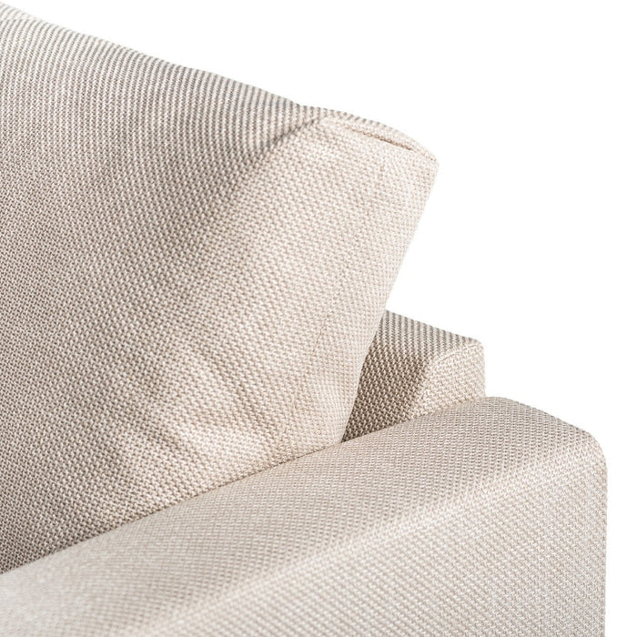 Vurna Norris 3-zits hoekbank links stof - beige