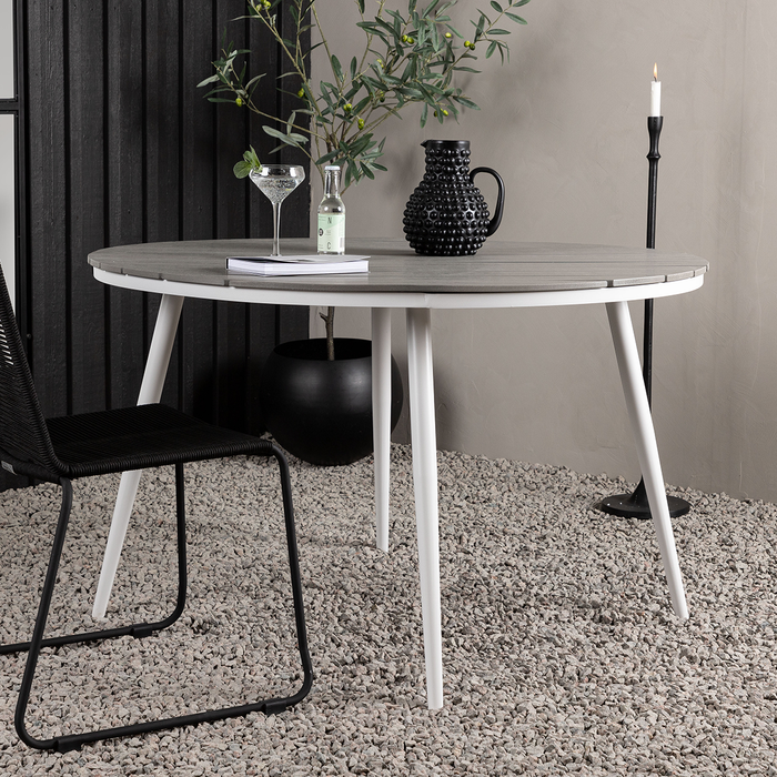 Nest outdoor Aaron Ronde Polywood Tuintafel - Wit