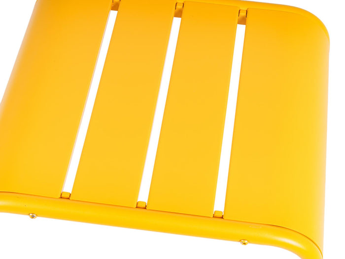 MaximaVida metalen bijzettafel krukje Max 45 cm okergeel