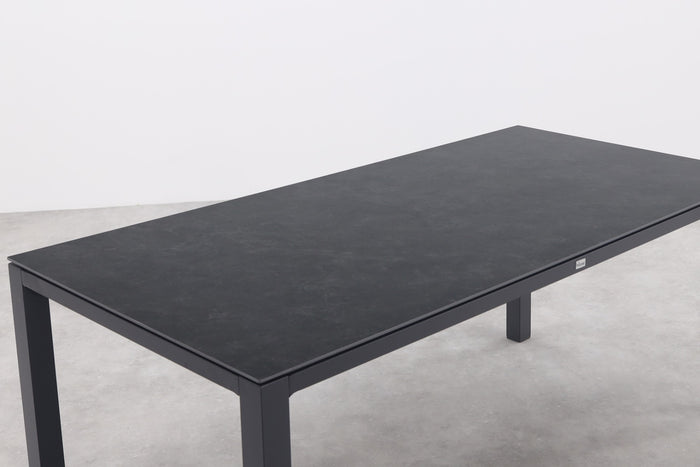 ProLoisirs Chaneo tuintafel - 180x90 cm. - Antraciet