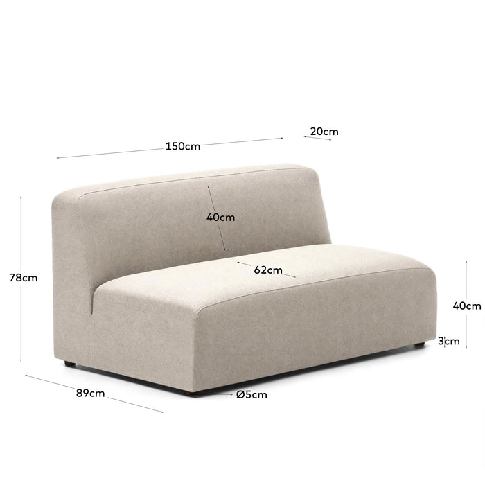 Kave Home - Neom 2-zits module beige 150 cm