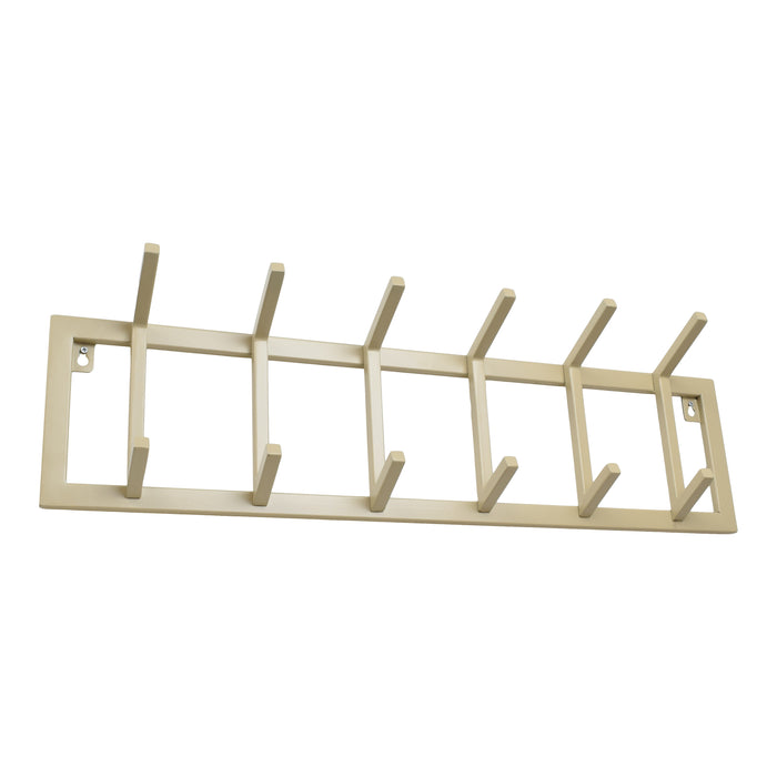 LOFT42 Kapstok Jaimy Single - Beige – 6 dubbele haken - 80x24x12