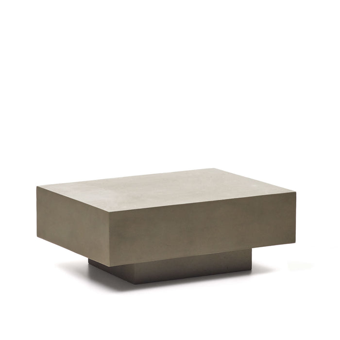Kave Home - Salontafel Rustella in cement 80 x 60 cm