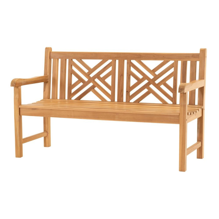 Lesli Living - Cross bank teak 150x64x92cm