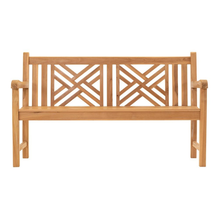 Lesli Living - Cross bank teak 150x64x92cm