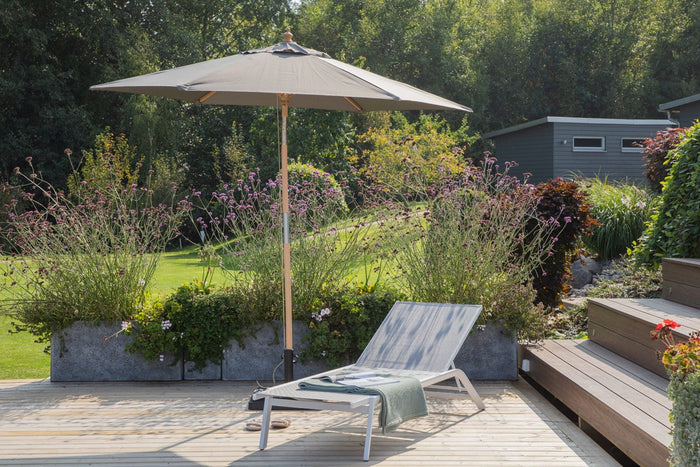 Nest outdoor Edit verstelbare parasol grijs - Ø 2,5 meter