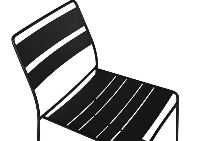 Nest outdoor Svea metalen tuinstoel zwart