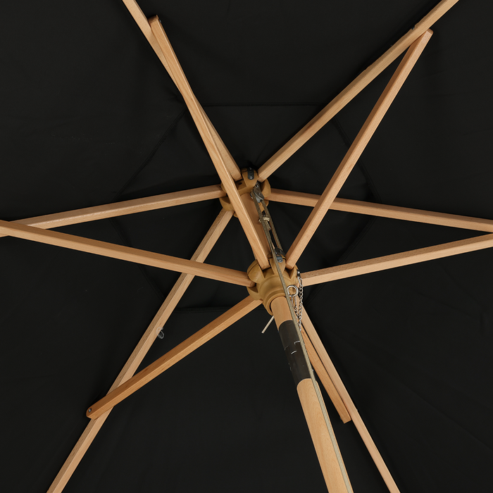 Nest outdoor Edit Parasol Ø250 cm - Zwart