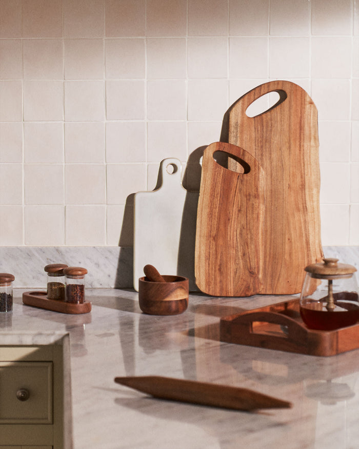 Kave Home - Elissa klein acaciahouten dienblad