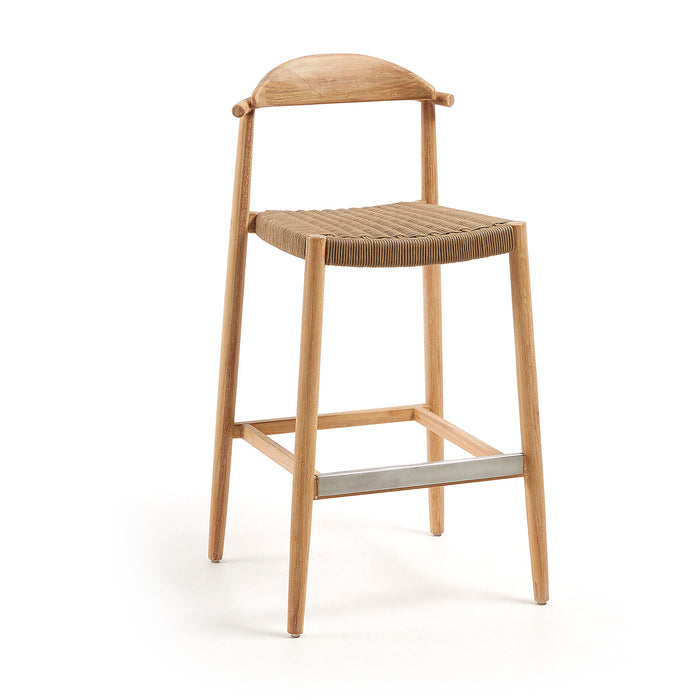Kave Home - Nina massief acaciahouten kruk hoogte 76 cm