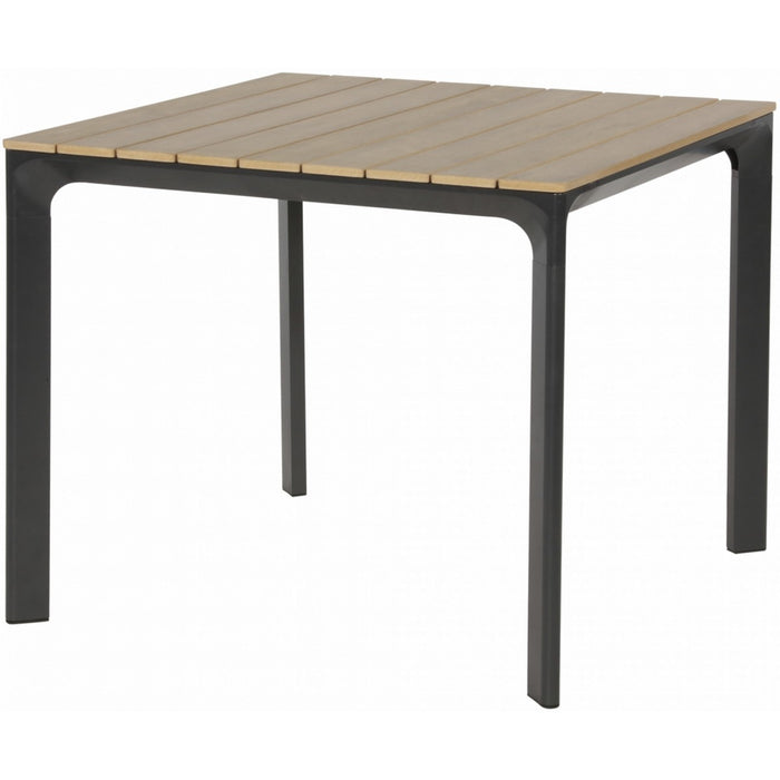 Arezzo dining tuintafel | aluminium + polywood | 90x90cm