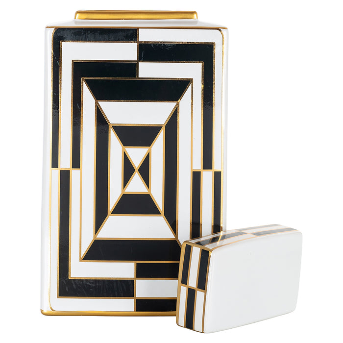 Richmond Pot Filou groot (Black|white)