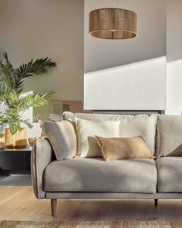 Kave Home Carlota 3-Zitsbank - Beige