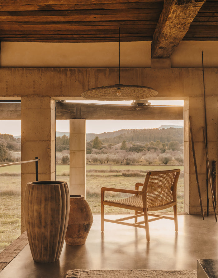 Kave Home - Plafondlamp Cruilles van natuurlijke vezels met