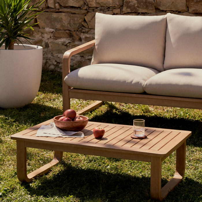 Kave Home - 100% outdoor salontafel Sacaleta in massief eucalyptushout