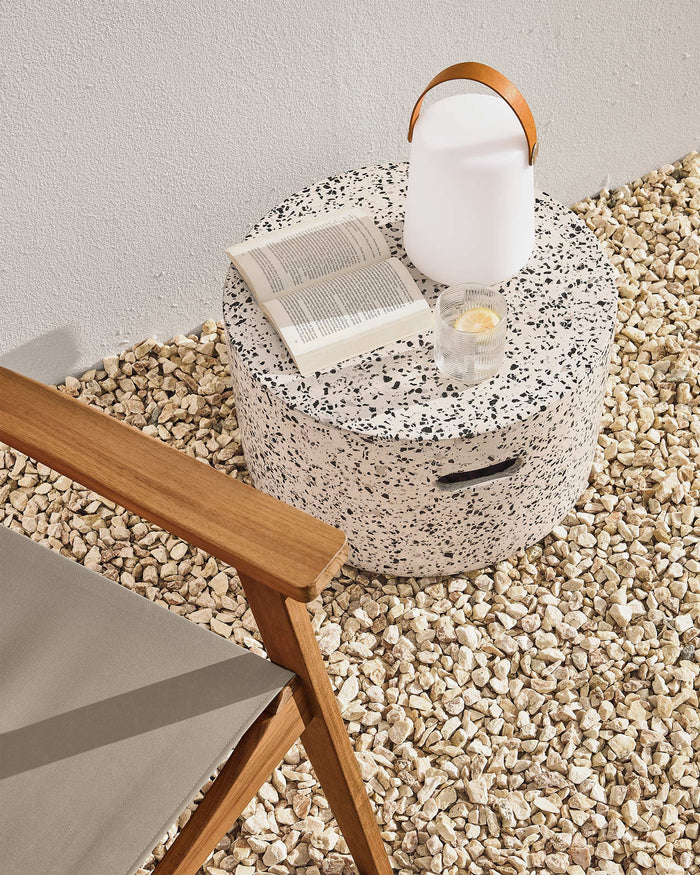 Kave Home - Jenell wit terrazzo koffietafel Ø 52 cm
