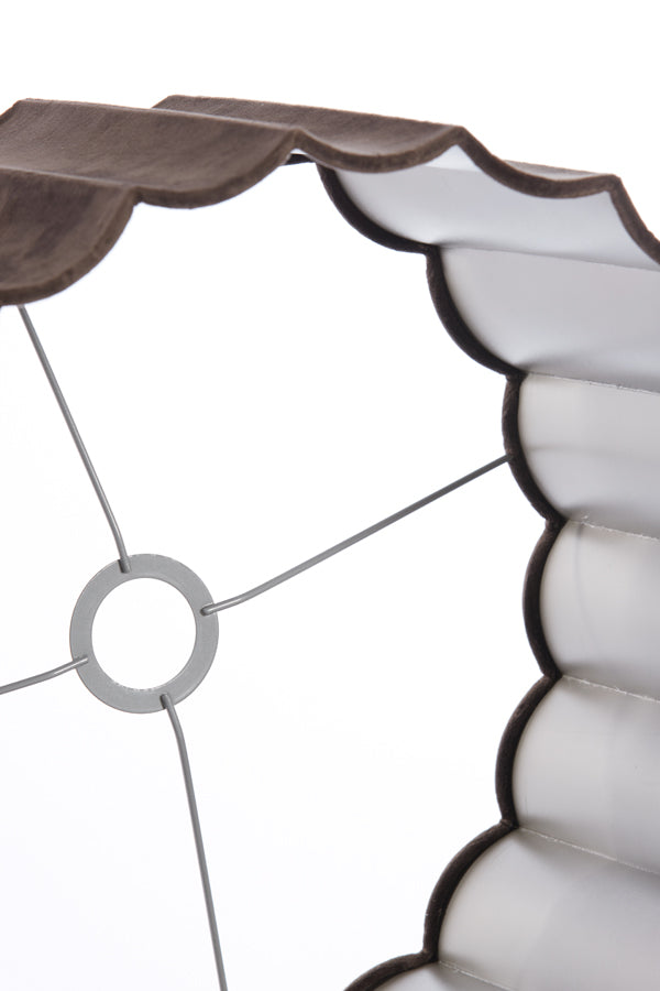 Light&living Kap cilinder 35-35-22 cm DISLI velvet donker bruin