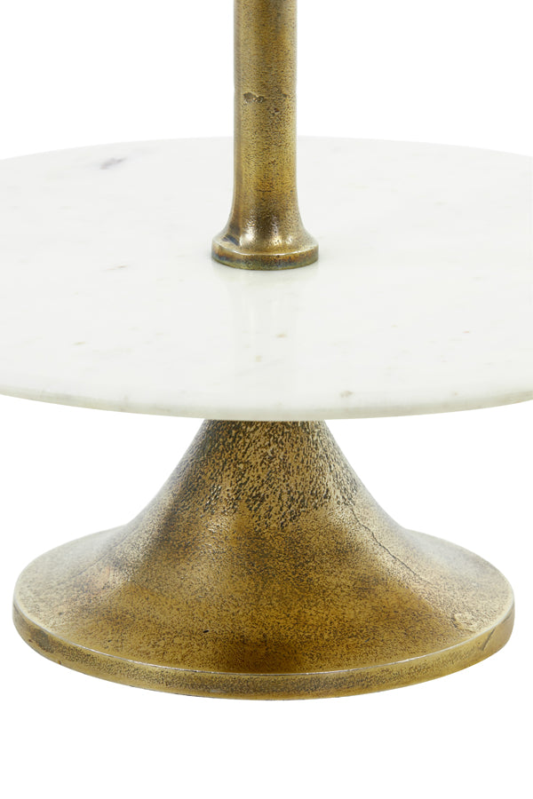 Light&living Etagere 3 laags Ø51x100 cm VERMENTINO marmer wit