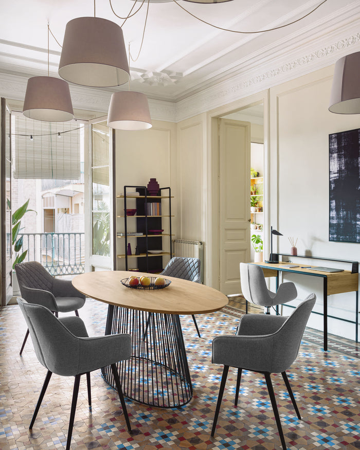 Kave Home Amira Eetkamerstoel - Lichtgrijs